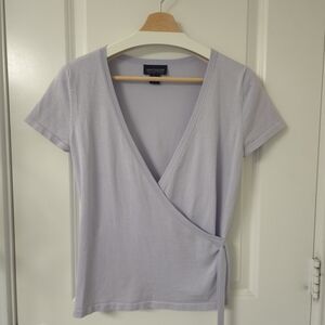 Ann Taylor Women's Lavender Wrap Top